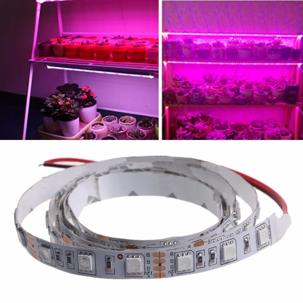 LED Grow Light DC12V Resin Waterproof Hight Brightness 5050 LED Strip