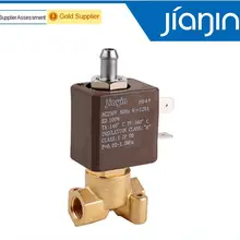 JYZ-3F нормально закрытый N/C 2/3 Way AC 230V G1/8 'латунный Утюг Кофеварка Паровая вода 2 положения 3 способ Соленоидный клапан