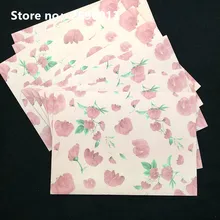 30 шт. 17,5x12,5 см красивый изысканный цветок конверт Бланки Письмо бумаги свежий и элегантный цветочный конверт любовные письма