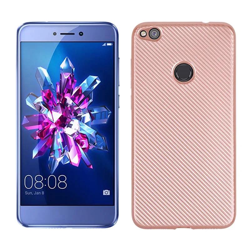 carbon fiber silicone case huawei p8 lite 2017 honor 8 lite (3)