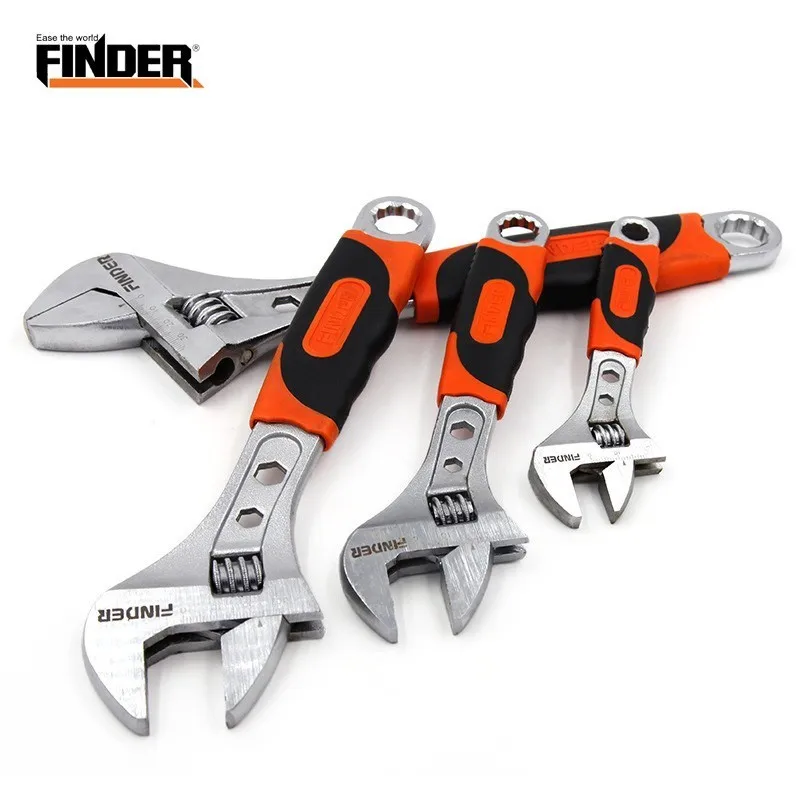 

FINDER 6/8/10/12 Inch Adjustable Spanner Universal Bionic Wrench Hand Tool Ratchet Torque Garage Set Socket For Auto Torques