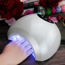 Pro 48 Вт УФ лампа светодиодный гвоздь для сушки ногтей белый 24 шт светодиодный бисер льдинка светильник Авто сенсор 110-240 в быстрый сухой лак для маникюра машина