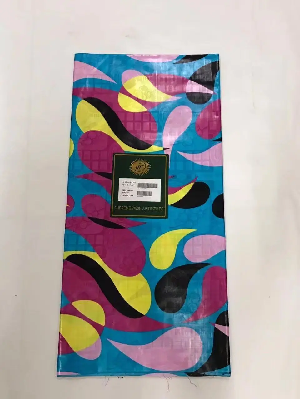 

High quality 5 yards African supreme bazin riche getzner textiles 100 % cotton jacquard prints fabrics for costume!O-1097