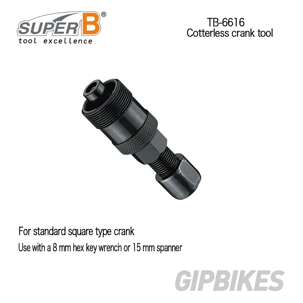 Super B TB-6616/6617/6618 Bicycle Bike Repair Tool for Shimano Octalink ISIS Drive System and Square Taper Crank Remover Super B TB-6616/6617/6618 Bicycle Bike Repair Tool for Shimano Octalink ISIS Drive System and Square Taper Crank Remover