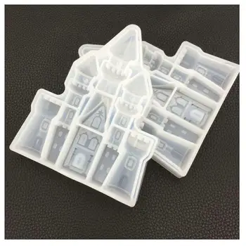 

DIY Fairy Tale Resin Tower Silicone Molds Jewelry Accessories Handmade Princess Castle Tableware Decor Epoxy Resin Mold Cabochon