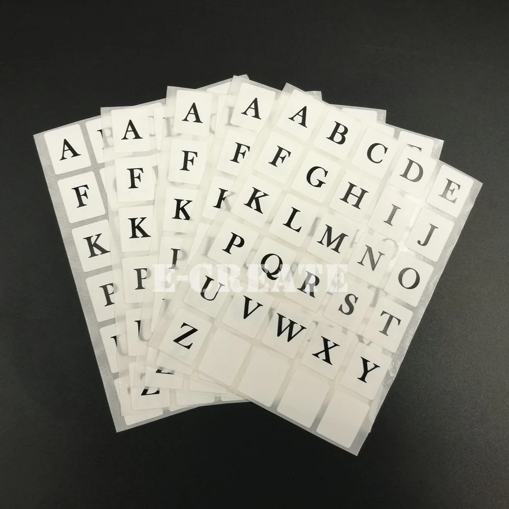 130AlphabetLabelStickersAToZWaterproofBlackLettersWhite062