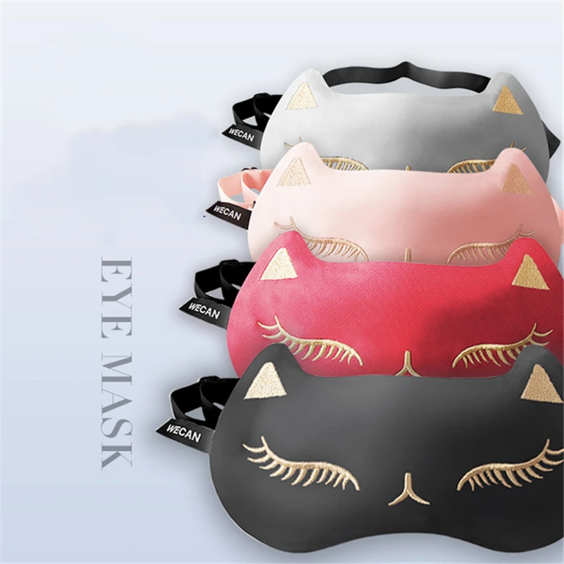 

100% Silk Double-Side Shading EyeShade Sleeping Eye Mask Cover Eyepatch Blindfolds Eyeshade Health Sleep Shield Light