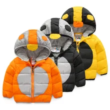 Baby cotton-padded jacket 2016 winter male children’s child clothing child color block decoration thickening plus velvet hoody