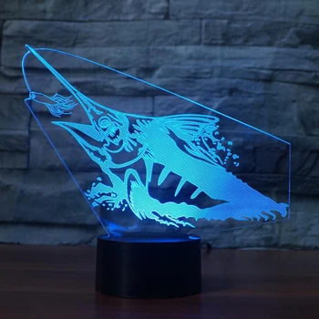 Speciale prijs Creatieve Geschenken Catching Vis Tafellamp 3D Decor LED
USB 7 Kleuren Veranderende Vision Lampara Vissen Liefhebber Slaap
Nachtlampje Aanbiedingen voor