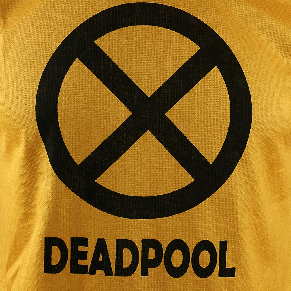 Cos New Marvel Superhero Deadpool Costume Cosplay Deadpool T-shirt Short Sleeve Men Polyester Tee Halloween Party prop (7)