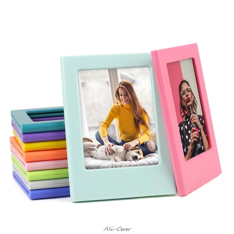 Magnetic Photoframe Mini Colorful DIY Magnetic Photo Frame Fridge Refrigerator Magnet Picture Frame for Holding 3 Inch Photos