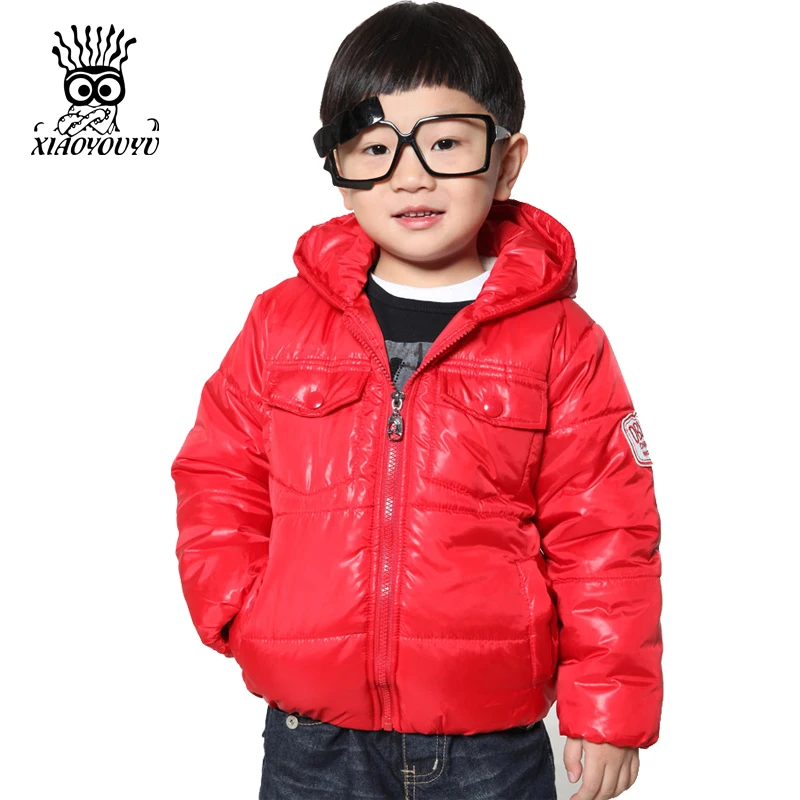 Sale ! Little Boy Winter Jacket Cotton Padded Kids Casual Hooded Coats