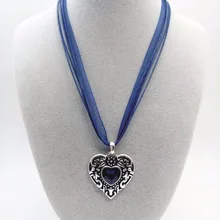 Горячая традиционная Баварская Октоберфест подвеска, сердце, персик ожерелье винтажная серебряная подвеска «Эдельвейс» ожерелье s подарок