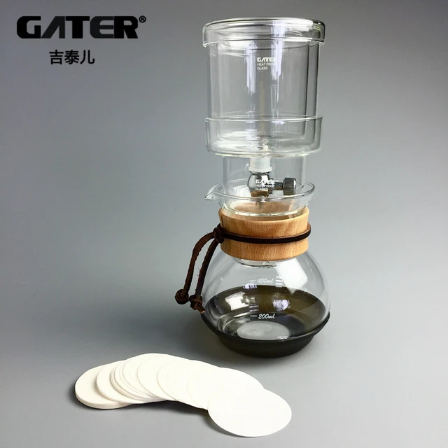 GATER 400ml New Water Drip Coffee Maker Reusable Filter Tools Glass Espresso Dripper Pot Ice GATER 400ml New Water Drip Coffee Maker Reusable Filter Tools Glass Espresso Dripper Pot Ice