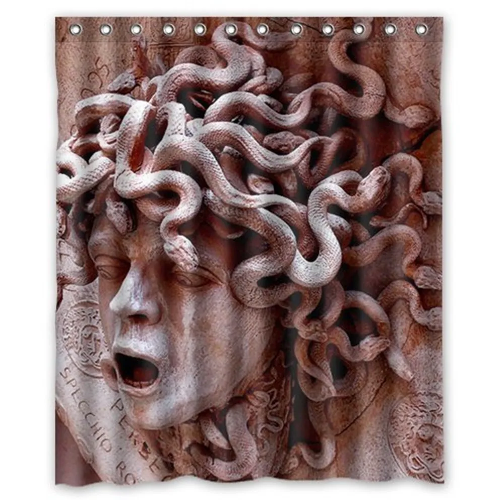 

Snake Medusa Background Waterproof Shower Curtain/Bath