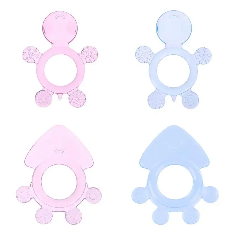 Silicone Elephant Teething Pacifier Chewable Pendant Toy Soother-Teether