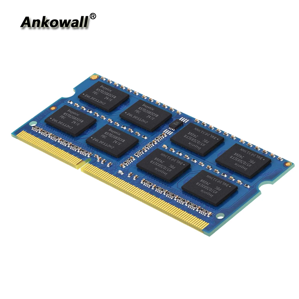 Ankowall DDR3 SO-DIMM 8GB ram 1600/13333 MHz ноутбук память PC3-10600/12800 ноутбук ram