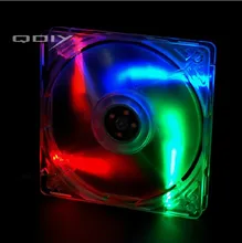 QDIY FZ-MS120C Personalized Computer Case’s 120mm Matte Transparent Colored Lamp Cooling Fan