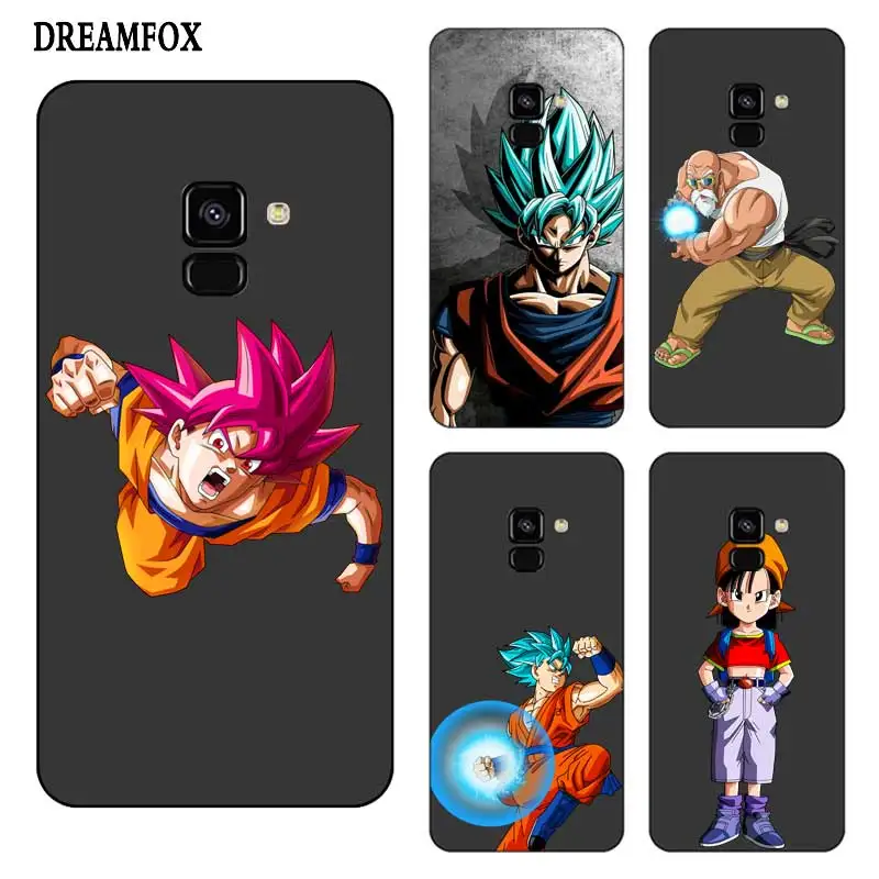 N321 Dragon Ball Роскошный Черный силиконовый чехол для Samsung Galaxy J2 J3 J4 J5 J6 J7 J8 Pro Plus Prime 2018