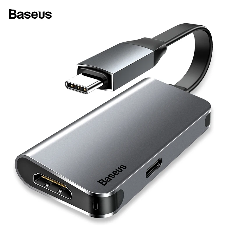 Baseus USB C концентратор к HDMI type C PD Thunderbolt 3 адаптер питания USB-C концентратор для Macbook Pro Air samsung S10 type-c концентратор HAB разветвитель