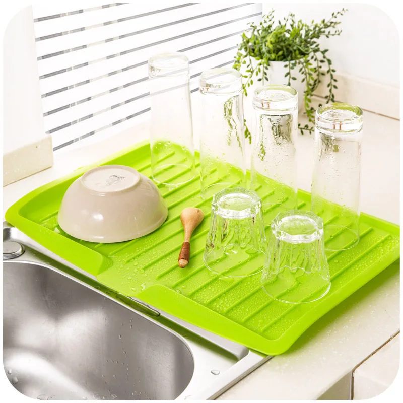 Huiyi-Home-Plastic-Large-Sink-Dish-Drainer-Vegetable-Fruit-Drying-Rack-Washing-Holder-Organizer-Tray-For (2)