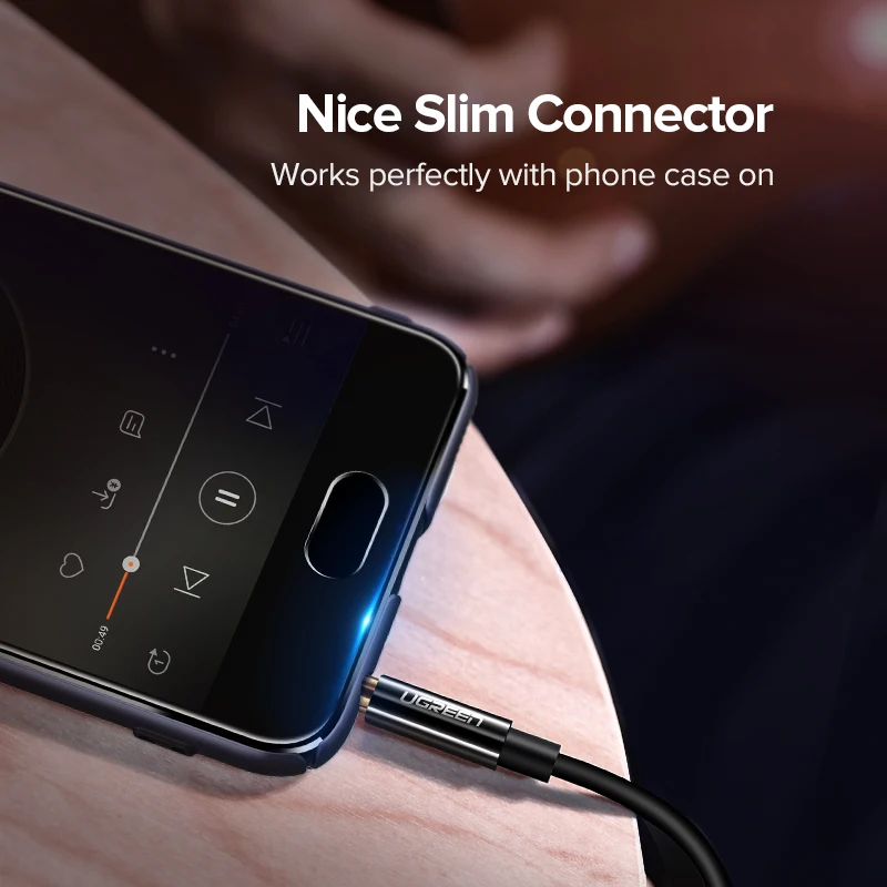 Ugreen сплиттер для наушников аудио кабель 3 5 мм штекер 2 гнездо адаптер Aux iPhone Samsung MP3