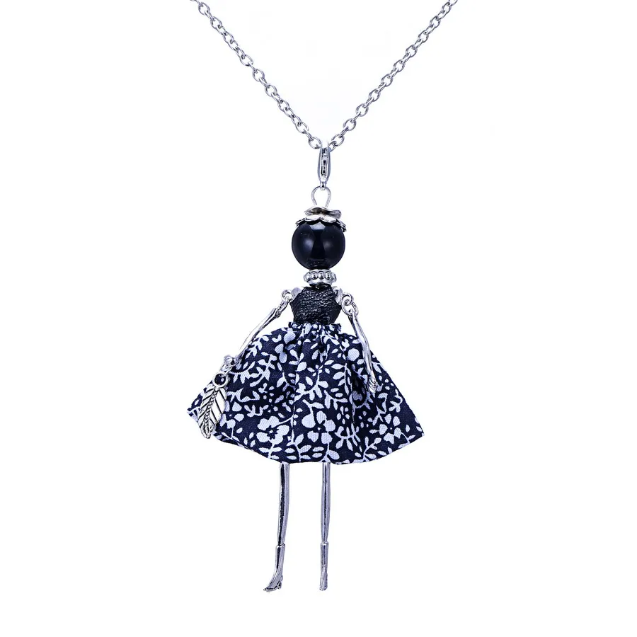 New Fashion doll Pendant Necklace Jewelry wholesales girl female charm