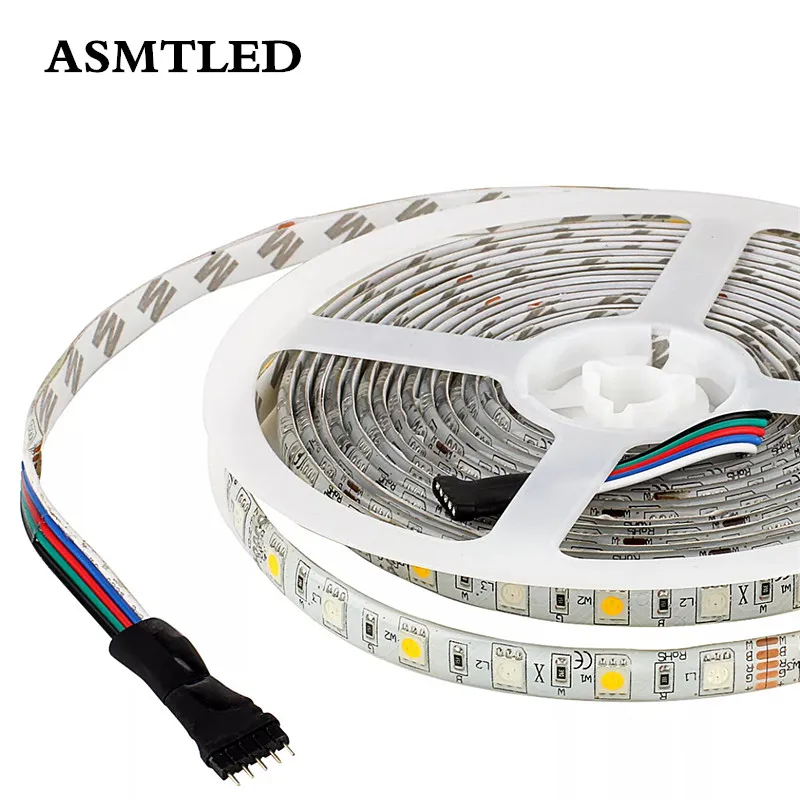 SMD 5050 RGB Светодиодная лента IP30 Водонепроницаемая DC 12V 5M 300LED RGBW RGBWW светодиодная