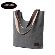 Lebolong Высококачественная Женская Холщовая Сумка, сумка для покупок, складная многоразовая сумка для продуктов, хлопковая ткань, Эко сумка-тоут