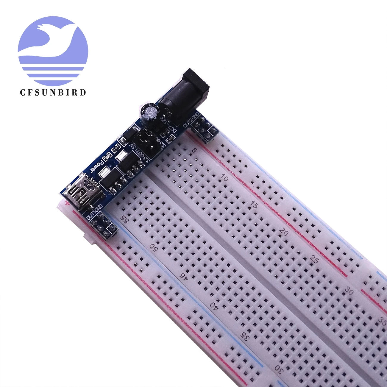 Макетная плата MB102 модуль питания постоянного тока 3 В 5 для безsolderless Mini USB блок