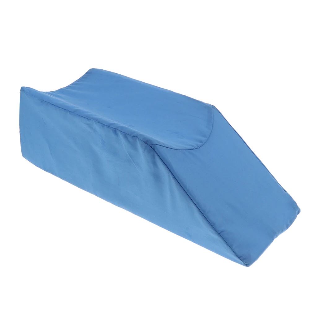 2 Pieces Foam Leg Knee Ankle Sleeping Rest Elevator Cushion Injury Pain Pressure Relief Support Elevation Pillow Blue+White