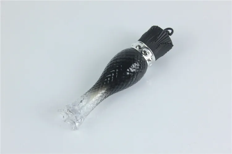 50 шт./лот, 6 мл, пустая Косметическая трубка для блеска для губ, контейнер для блеска для губ DIY, прозрачная пустая бутылка для блеска для губ queen - Color: black