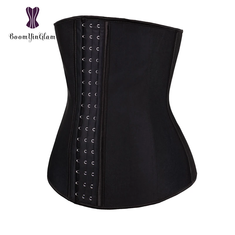 Plus Size 3 Hooks 4 Steel Boned Waist Cincher Body Shaper Shapewear Posture Corrector Latex Waist Buy Online at Best Prices Pakistan | Daraz.pk