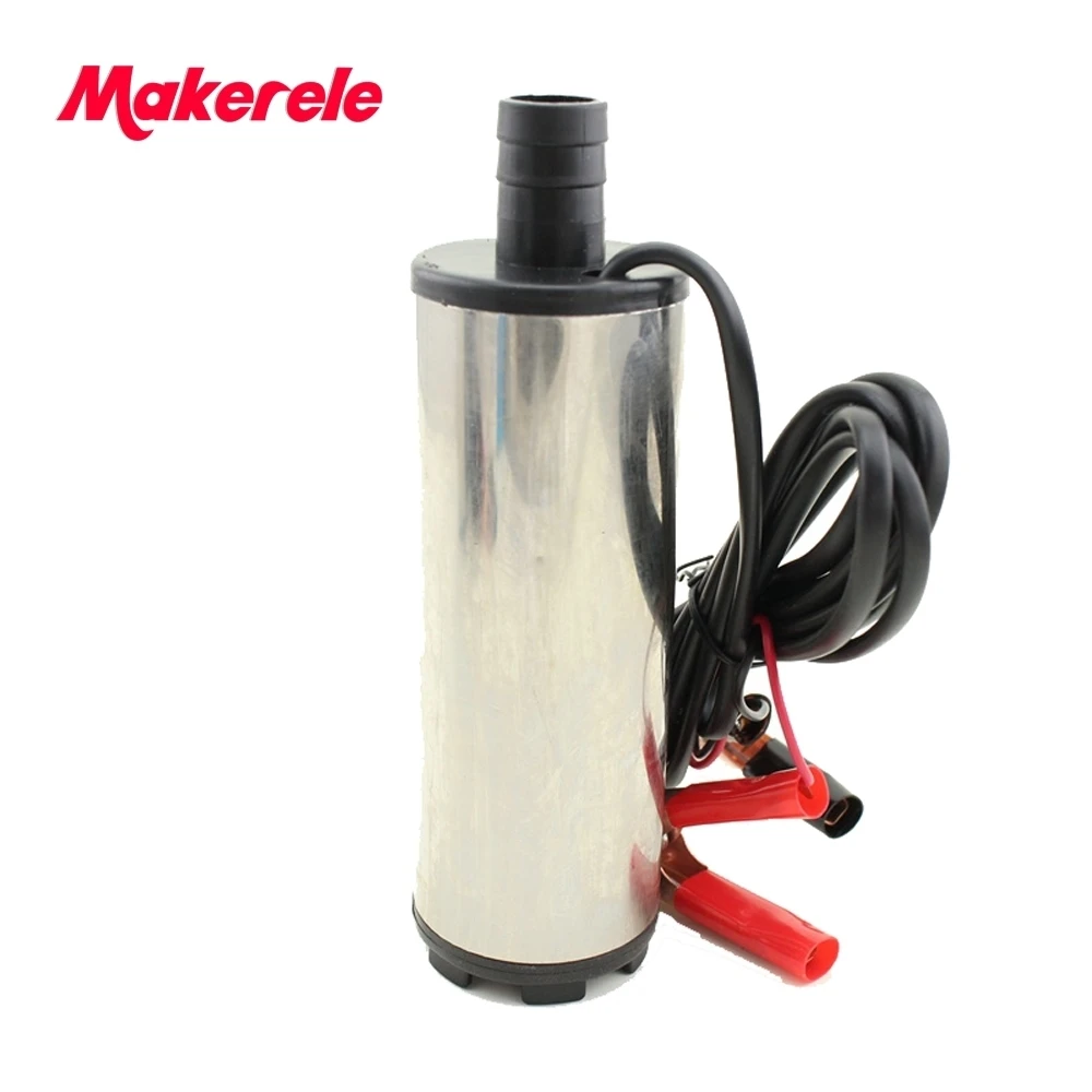 

Free shipping DC 24V Submersible Diesel Fuel Water Oil Pump Car Camping Portable 30L Per Minute