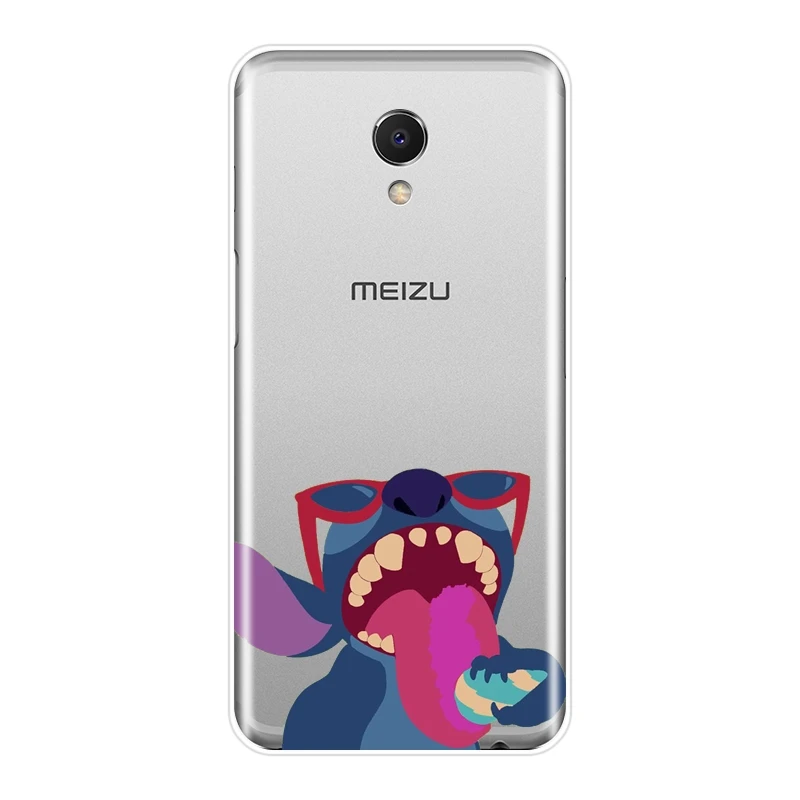 TPU силиконовый чехол для телефона для Meizu M6 M6S M6T M5 M5C M5S M3 M3S M2 Забавный Kawaii стежка Мягкий чехол для задней крышки для Meizu M6 M5 M3 M2 Примечание