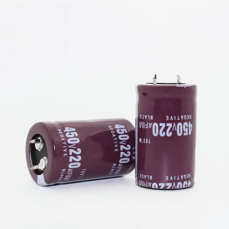 

Free Shipping 10pcs Electrolytic capacitors 450V 220UF 25*40mm filter capacitor 450V220UF 25X40MM