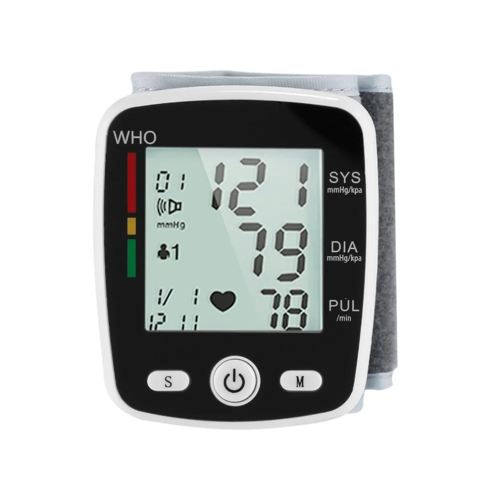 Online New Home Gesundheit Pflege Oberen Arm Blutdruck Monitor mit Manschette LCD Digital Display Automatische Handgelenk Blutdruck Monitor Heißer