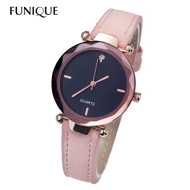 

FUNIQUE Fashion Watches PU Leather Ladies Watch Women Dress Clock Calendar Relojes feminino Watch For Women Hour Clock