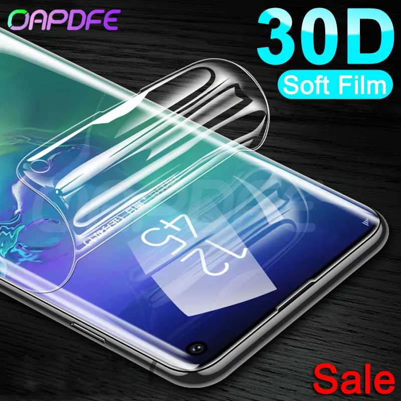 

30D Screen Protector For Samsung Galaxy S10 S9 S8 Plus Note 9 Hydrogel For Samsung S10e S10 5G A6 A8 2018 Soft Protective Film