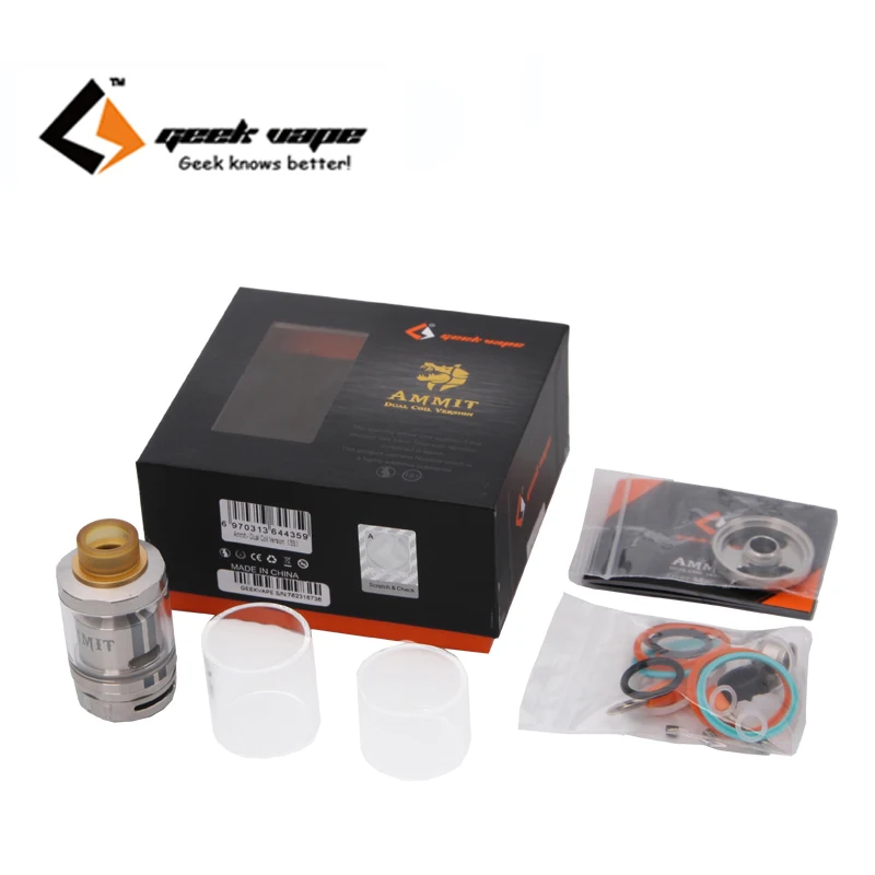 

In Stock !!The Ammit RTA dual coil version 3ml/6ml Supports both dual and single coil option ammit rta atomizer tank