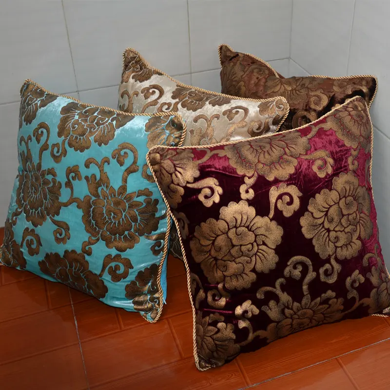 Fashion 30 50cm High Quality European Luxury Velvet Faric Soft Bronzing Cushion Cover Throw Pillow Case Decorate For A Sofa Seat Fashion 30 50cm High Quality European Luxury Velvet Faric Soft Bronzing Cushion Cover Throw Pillow Case Decorate For A Sofa Seat