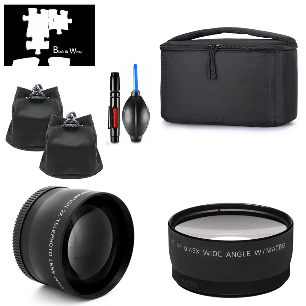 

Wide Angle & Telephoto Lens / Partition Padded Insert Case for Canon HF M40 M41 M42 M46 M400 M406 M50 M52 M56 M57 M500 M506