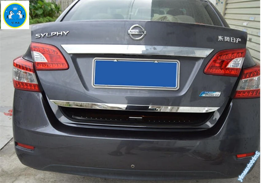 Lapetus нержавеющая сталь автомобильный Стайлинг задний хвост багажник крышка