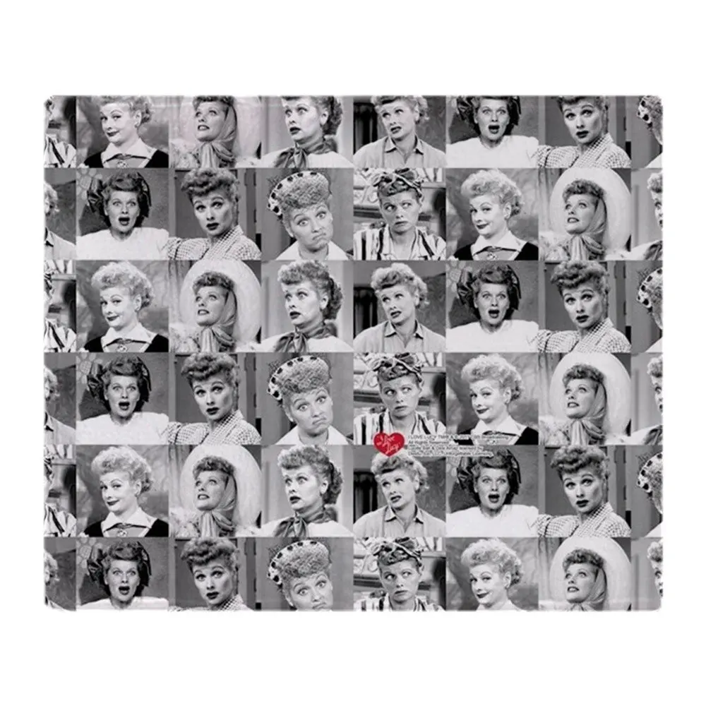 I Love Lucy Face Collage мягкое Флисовое одеяло флисовое супер теплое на диван/кровать | Дом