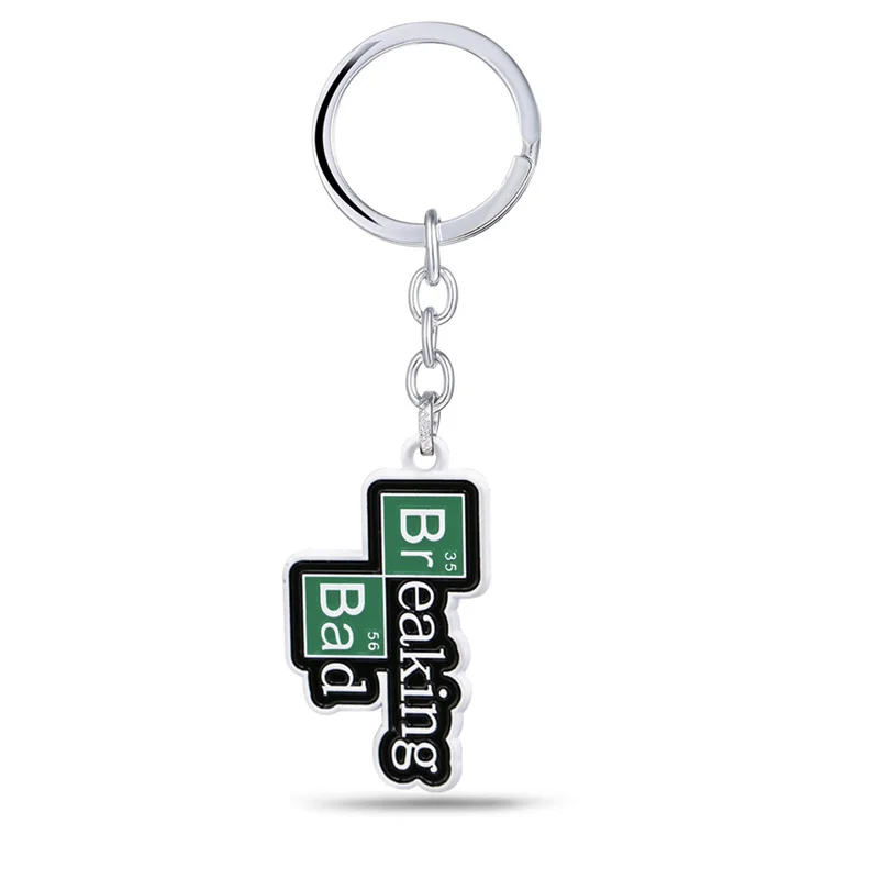 

Movie Breaking Bad Keychain Cool Key Ring BA BR Metal Pendant Holder Men Car Women Bag Key Chain Chaveiro Jewelry gift party