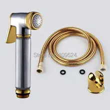 Золотой хромированный латунный ручной гигиенический душ набор душ спрей набор ручной душ