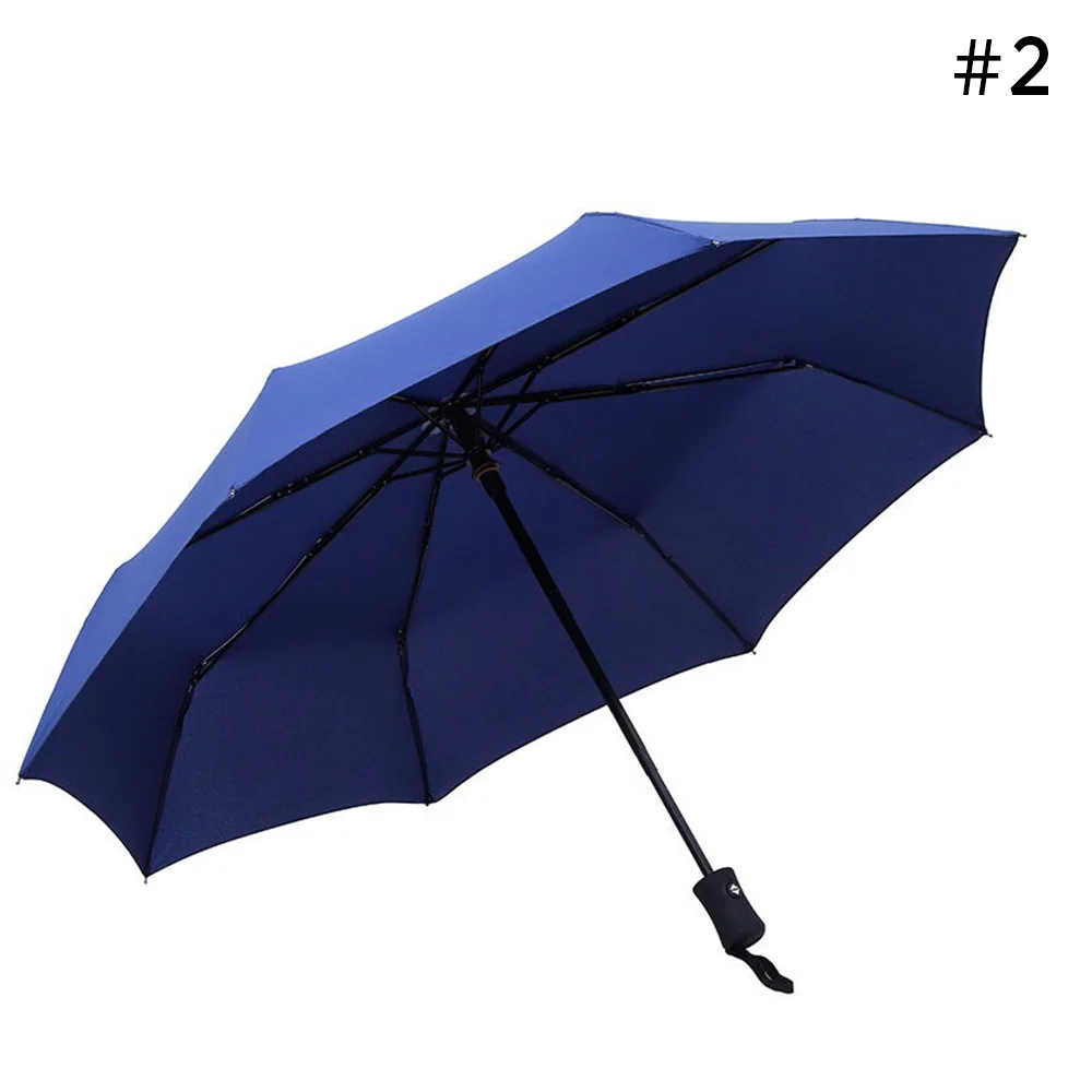 Black Coating 8 Bones Garden Automatic Umbrella UV Shading Waterproof Large Double Layer