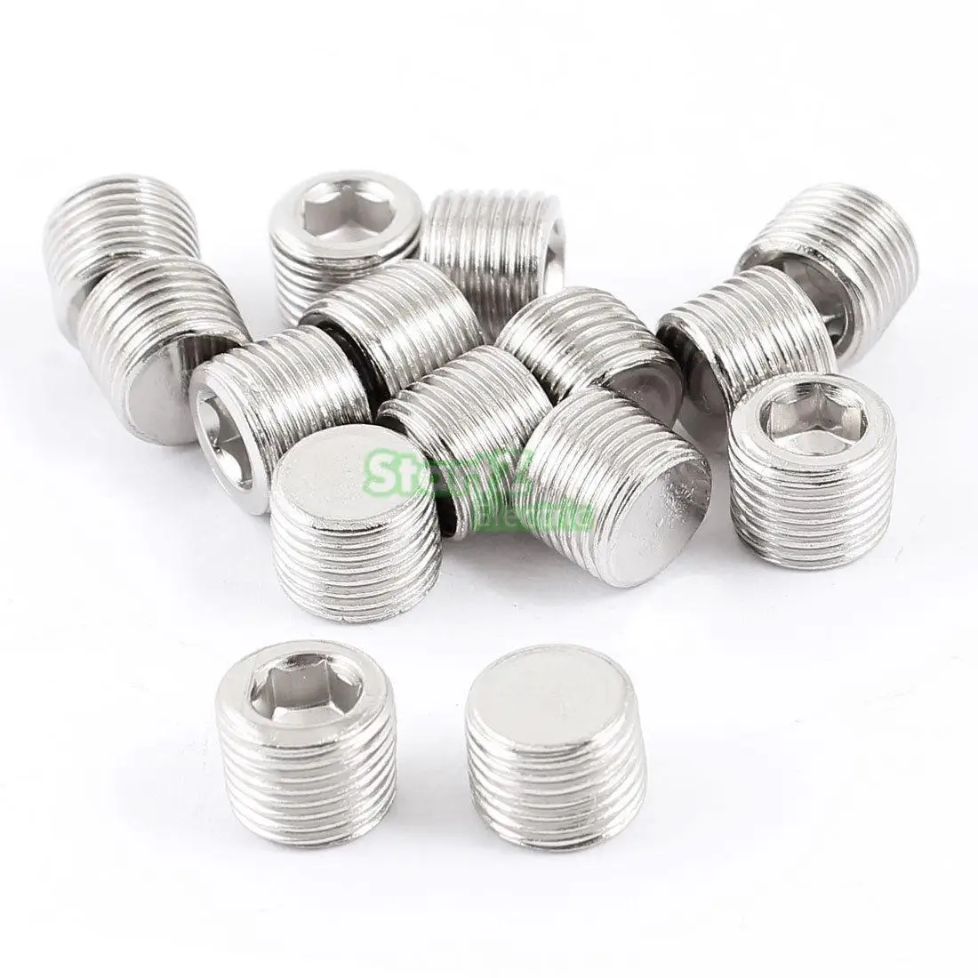 Air Pneumatic 1/8PT Male Threaded Internal Hex Head Pipe Plugsin Pipe