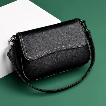 

High Quality Genuine Leather Women's Handbags Shoulder CrossBody Bags Ladies Messenger Bag Women Bags Bolsas Feminina