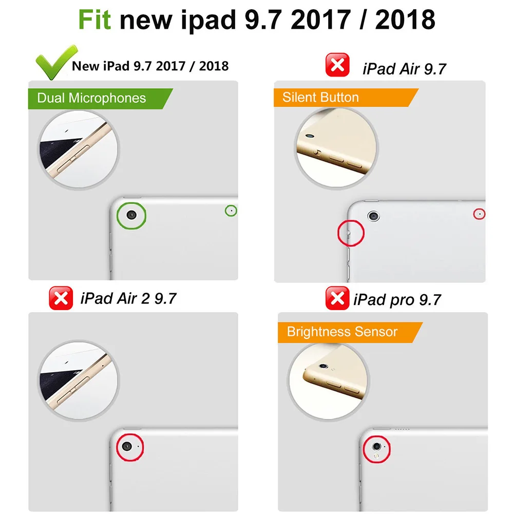 Алюминиевый Чехол книжка для iPad Air 2 Pro 9 7 дюйма IJS998|Клавиатуры| |